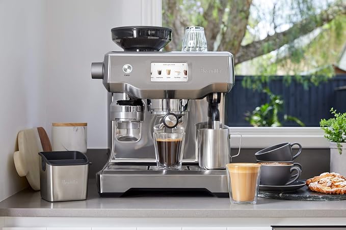Breville BES880BSS Barista Touch Espresso Machine, Brushed Stainless Steel | Pull barista-quality espresso shots, lattes and cappuccinos at home with semi-automatic coffee maker with built-in grinder - Image 9