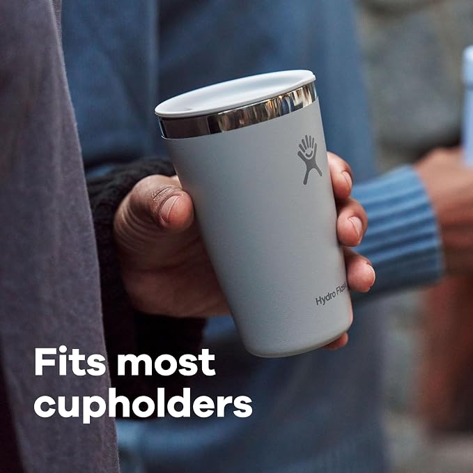 Hydro Flask All Around Tumbler Press-In Lid, Insulated Travel Mug, Stainless Steel Coffee Cup 28 Oz Aloe Green - Image 4