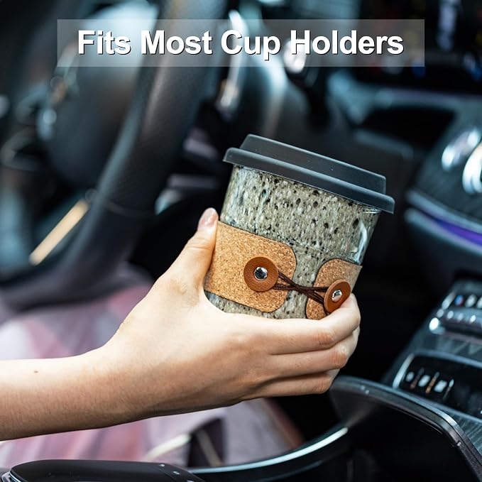 Ceramic Travel Coffee Mug with Lid, Large To Go Coffee Tumbler | Spill Proof Coffee Cup, Microwave and Dishwasher Safe, Large Porcelain Tea Mug with Lid, Coffee Gifts for Men & Women, 13.5oz - Image 6