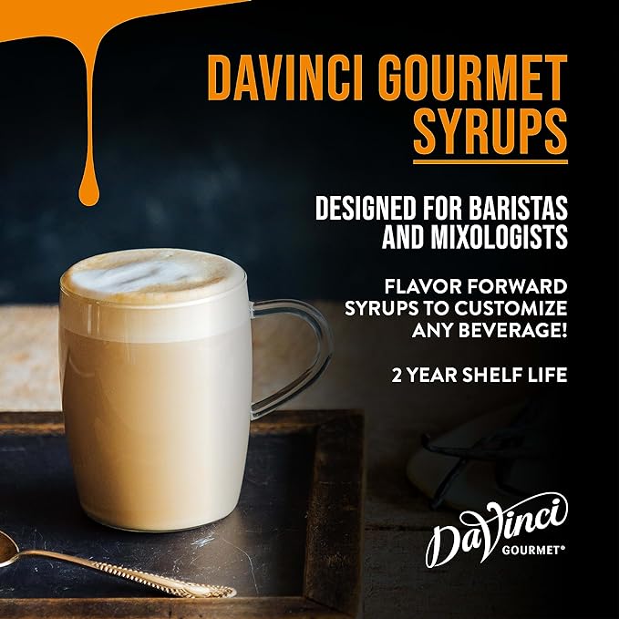 DaVinci Gourmet Classic Butter Rum Syrup, 25.4 Fluid Ounces (Pack of 4)