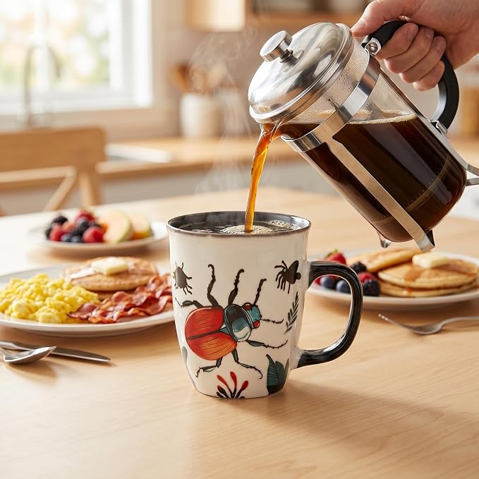 Beetle Heat Changing Mug 16oz Ceramic | Magic Cup for Coffee Tea Latte, Novelty Gifts for Nature Lovers Men Women - Image 6