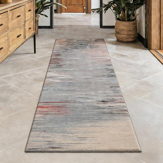 2x6 Runner Rug, Washable Hallway & Kitchen Rug - Non-Slip Low Pile Floor Mat for Entryway, High Traffic Areas, Easy Clean Vintage Pattern by RICKYSERRA