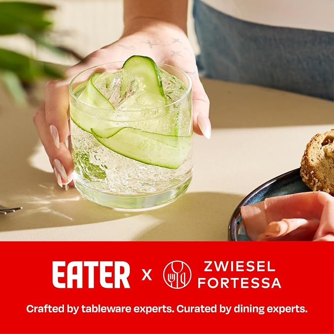Eater x Zwiesel Fortessa Cappello Crystal Glass, 10 Ounce Juice/Whiskey (Set of 6), Clear - Image 3