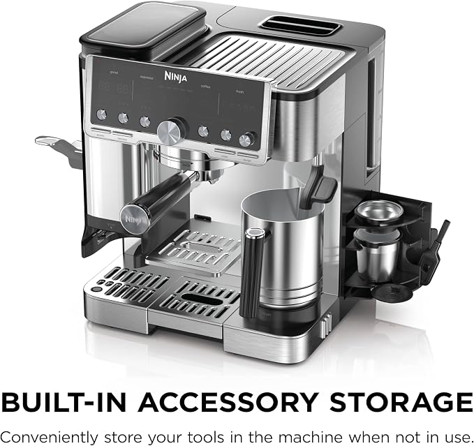 Ninja Luxe Café Pro Series, Espresso, Cold Brew, Hot Water, ES701 | Drip Coffee, Integrated Tamper, Built-in Grinder, Hands-Free Frother for Cappuccinos, Lattes, Americanos, Dairy or Non-Dairy - Image 12