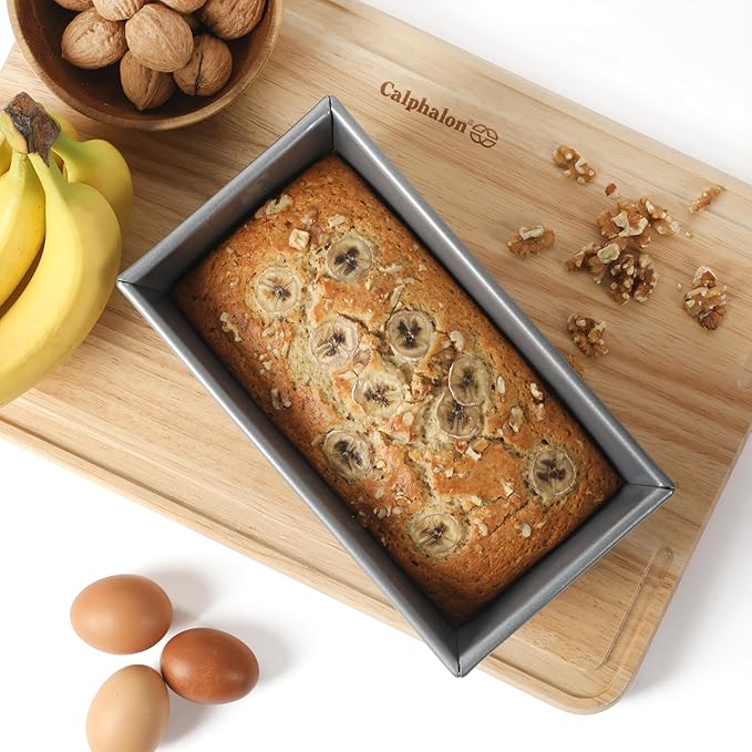 Calphalon Titan Loaf Pan, Baking Bread Pan, 10 x 5 Inch Kitchen Loaf Pan, Professional-grade steel Nonstick Bread Pan PFOA-Free for Even Baking, Bread, Cakes, and Meatloaf Pan - Image 2