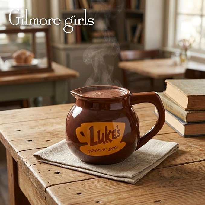 Silver Buffalo Gilmore Girls Luke's Coffee Pot, 3D Sculpted Mug, 20oz | Ceramic, 0.59 Liters - Image 5