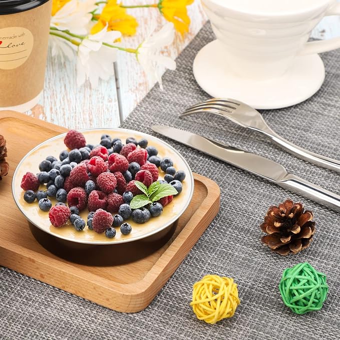 Beasea Mini Pie Pans 20 Pack Disposable Pie Tins Aluminum Pie Pan with Lids, 4 Inch Round Oven Baking Mini Cake Pan 8 Oz Foil Pan for Pie Tart Quiche - Image 5