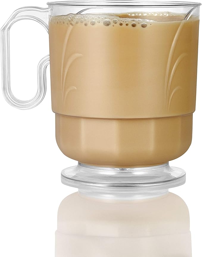 Lillian Signature Collection 40 Count Elegance Coffee Mug, 8-Ounce, Clear - Image 7