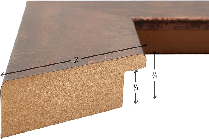 Craig Frames 20x26 Rusted Metal Picture Frame for Posters and Gallery Wall | Lightweight shatter resistant acrylic facing with a rigid backing board, made in the USA - Image 5