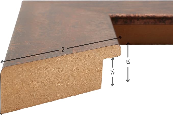 Craig Frames 5x7 Rusted Metal Picture Frame for Posters and Gallery Wall | Displays photos and prints behind clear glass, ready to hang, made in the USA - Image 5