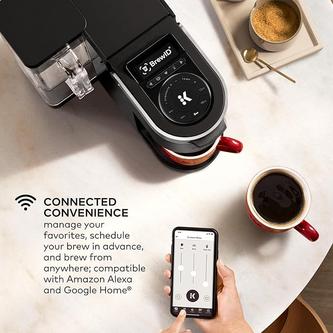 Keurig K-Supreme Plus SMART Coffee Maker, Single Serve K-Cup Pod Coffee Brewer, BREWID and MultiStream Technology, 78 Oz, Black | BREWID, MultiStream Technology, 78 Oz - Image 6