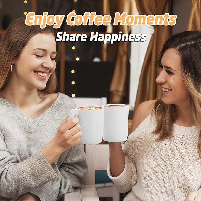 Wheat Straw Cups 16 OZ, Unbreakable Coffee Mugs Set of 6, Alternatives to Plastic Drinking Cups Reusable, Dishwasher Safe Coffee Cups for Kitchen, Camping, Farmhouse - White - Image 6