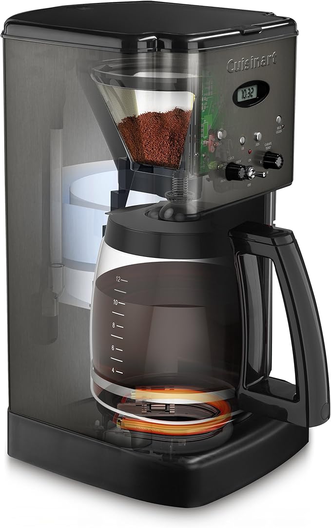 Cuisinart 12 Cup Brew Central Maker Coffee Maker, Black Stainless Steel, DCC-1200BKSNAS - Image 2