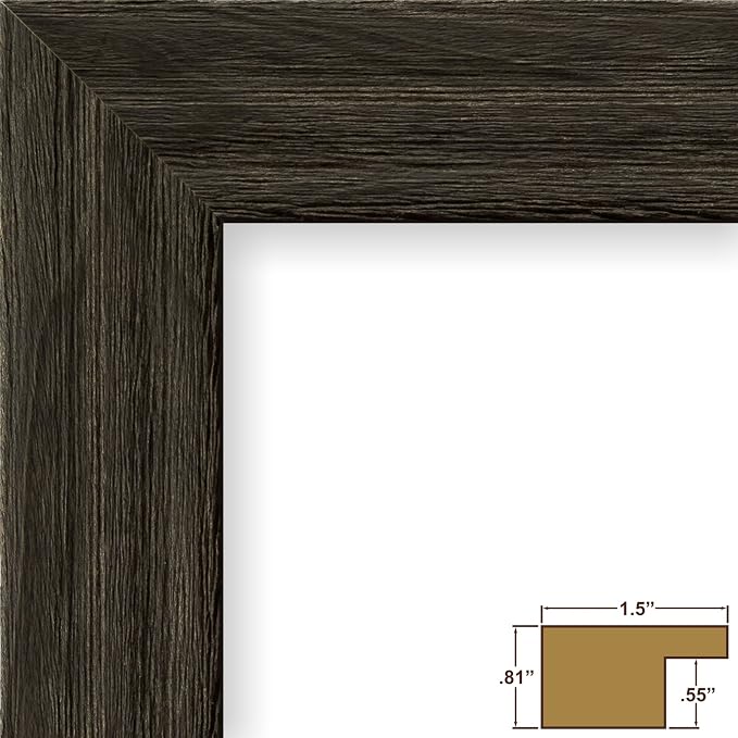 Craig Frames 1.5DRIFTWOODBK 16 x 24-Inch Picture Frame, Wood Grain Finish, 1.5-Inch Wide, Weathered Black - Image 3