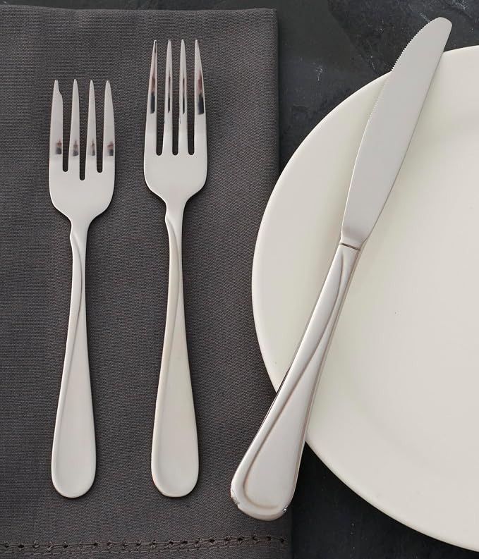 Oneida Flight Dinner Knives Silverware Set for 6, Flatware | Stainless steel, mirror finish | dishwasher safe | dinner knife set for everyday dining, cutlery set - Image 7