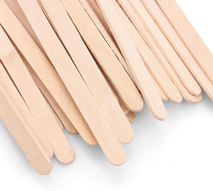 ANTETOK Wooden Coffee Stirrers - Coffee Stir Sticks 7 Inch,500pcs Disposable Birch Wood Coffee/Beverage Stirrers,Swizzle Drink Sticks,Coffee Bar Accessories - Image 2