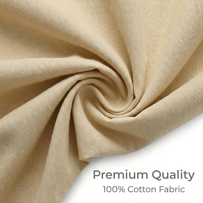 Urban Villa Cotton Grommet Curtains 52x96 (2 Panels) Ivory - Image 2