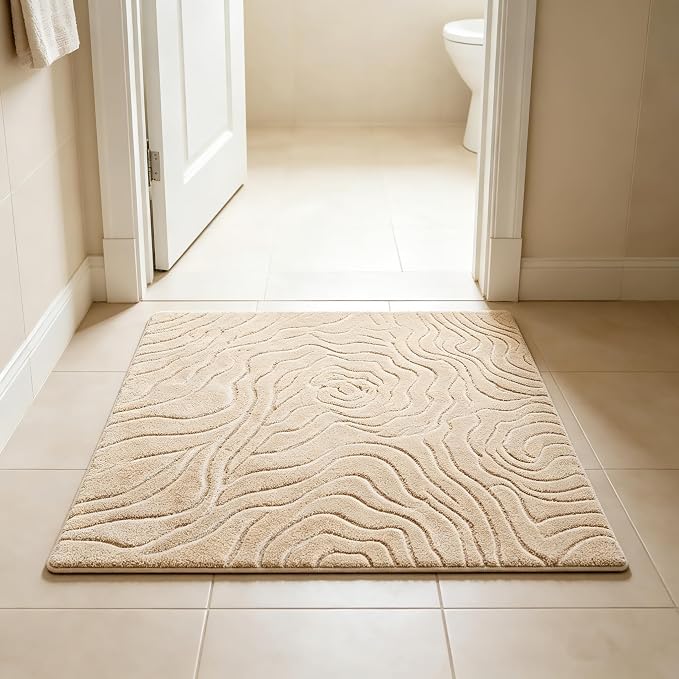 Indoor Doormat 2'x3', Boho Entrance Mat for Porch, Abstraction | Soft Cozy Fluffy Mid Pile Machine Washable Non Slip Small Accent Rug for Entryway Front Door Sink Indoor Entrance Bathroom - Image 3