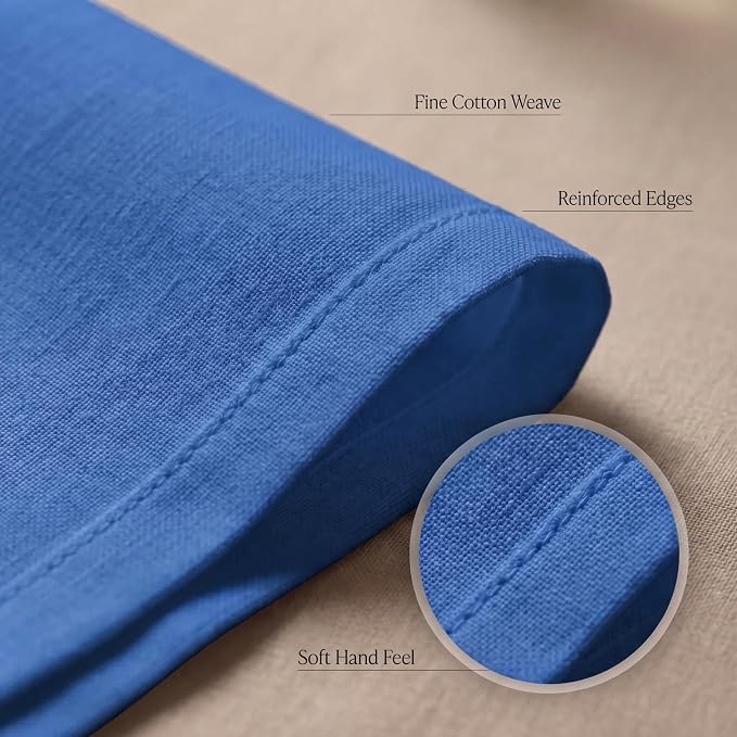 Urban Villa Cloth Napkins Cotton 20x20 (Set of 12) Royal Blue - Image 5