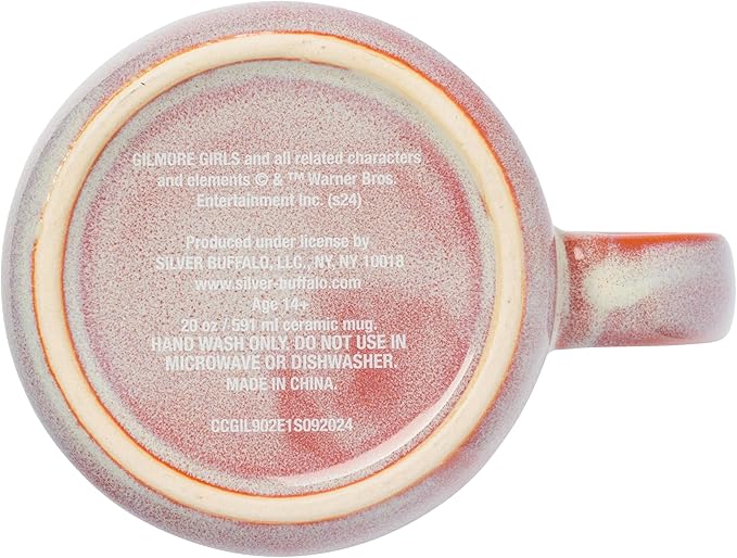 Silver Buffalo Gilmore Girls High Gloss, Ceramic Camper Mug, 20oz | Luke's Diner, Cafe Logo, 0.59 Liters - Image 3