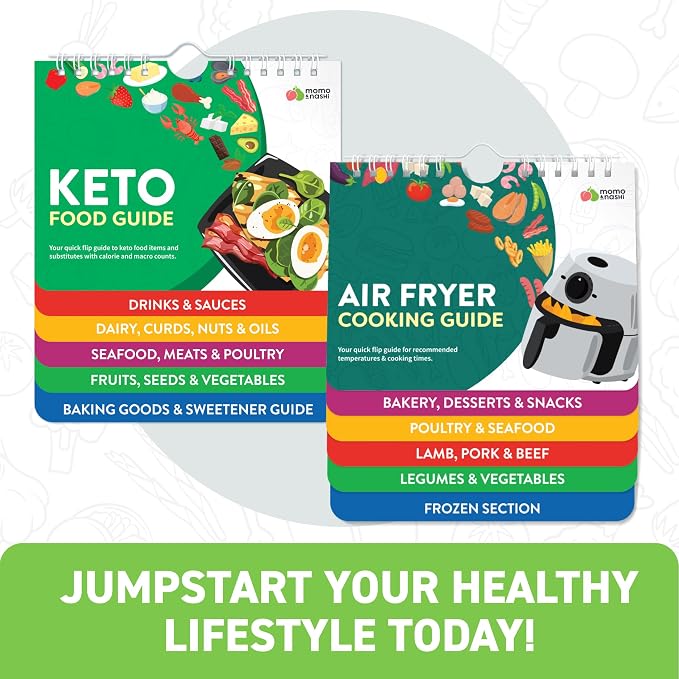 Air Fryer & Keto Cookbook Magnets - Set of 2 (7”x6”) - Air Fryer Accessories & Keto Meal Plan Cookbook - Airfryer Kitchen Appliances - Keto Foods & Keto Diet Book for Beginners - Kitchen Gadgets 2026 - Image 7