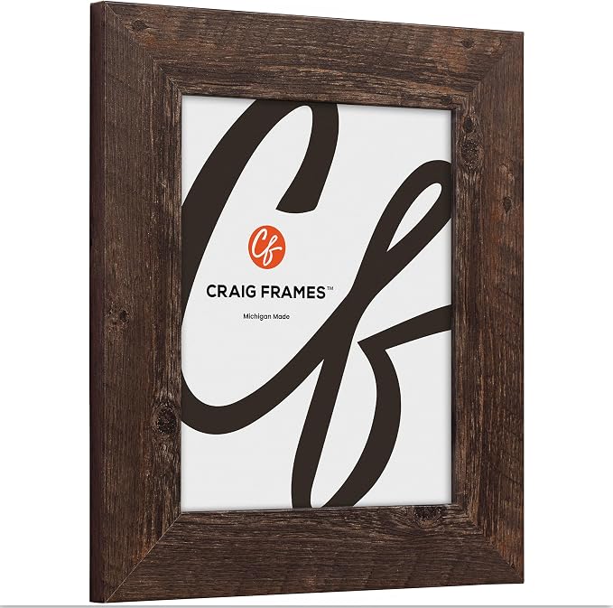 Craig Frames 25x26 Brown Oak Picture Frame for Posters and Gallery Wall | Lightweight shatter resistant acrylic facing with a rigid backing board, made in the USA - Image 3
