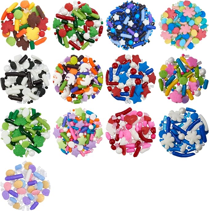 DECOPAC Winter Fusion Mix Candy Sprinkles, 26oz, Fancy Sprinkles in Handheld Container, Edible Sprinkles For Celebration Cakes, Cupcakes, Cookies and Donuts - Image 7