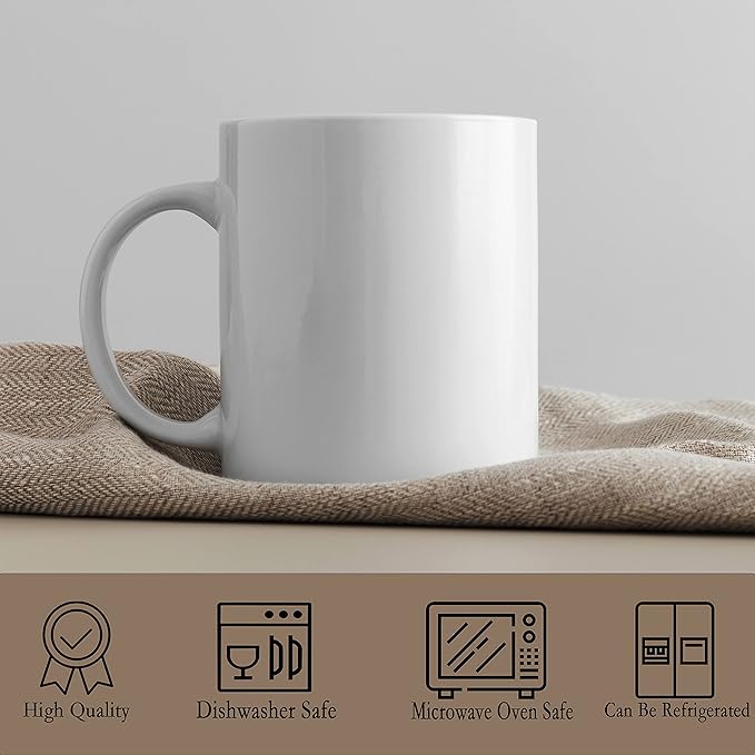 TANGLONG 11oz White Ceramic Sublimation Cups,12PCS Mugs Blank for DIY gifts | Tazas Para Sublimar,Ceramic Cup,Sublimation Mugs Blank, Bulk Mugs for Coffee, Tea, Latte, Soup, Milk, Cocoa, homemade gifts - Image 4