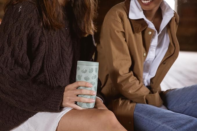 Simple Modern Halloween Travel Coffee Mug 360° Lid | 16oz | Pumpkins | Voyager Ceramic-Lined Insulated Stainless Steel Coffee Tumbler, Iced Coffee Cup, Mug with Lid | Gourdgeous Green - Image 2