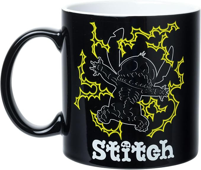 Silver Buffalo Disney Lilo and Stitch Lightning Bolts, Ceramic Mug, 20oz | Shocking Glow in the Dark Feature, 0.59 Liters - Image 3