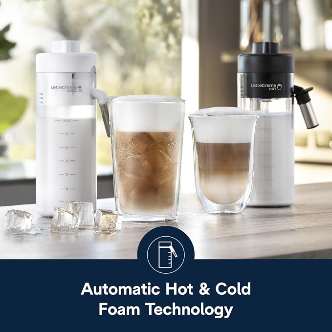 De'Longhi Eletta Explore Espresso Machine with Coffee Grinder, Milk Frother | #1 Worldwide Espresso Machine Maker, 50+ One-Touch Recipes, Travel Mug, Hot & Cold Frother, Built-in Grinder, 4 User Profiles - Image 4