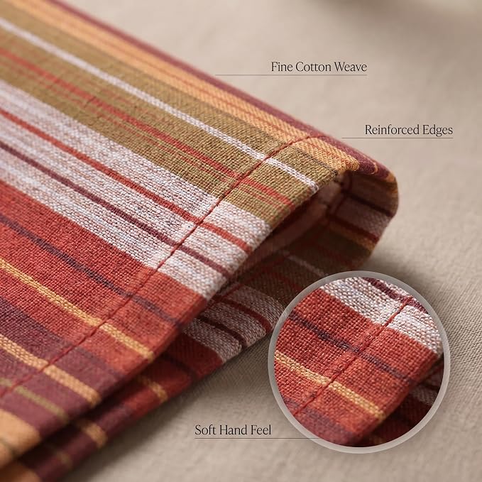 Urban Villa Cloth Napkins Cotton 20x20 (Set of 12) Fall Dobby - Image 5