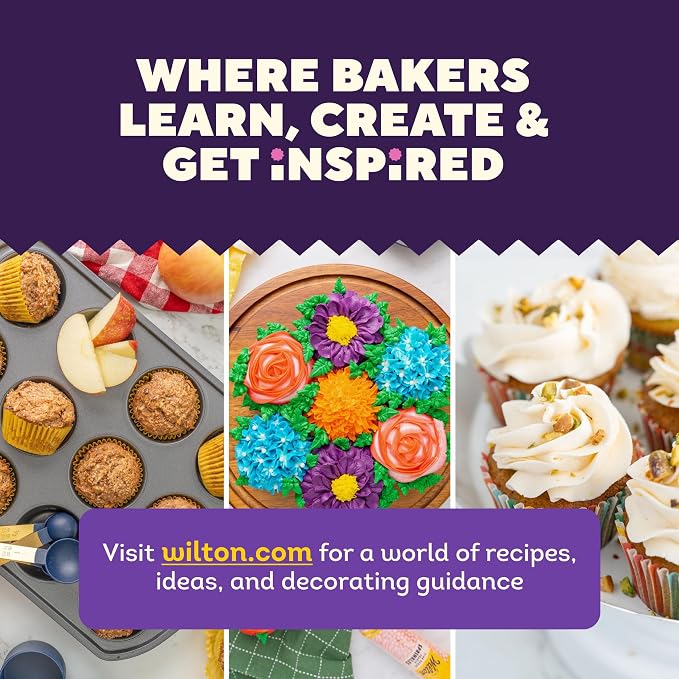 Wilton Gold Non-Stick Muffin Pan, Made Without PFAS, 12-Cup | Non-Stick Steel with Scratch-Resistant Coating, Resists Warping, Extended Handles, Dishwasher Safe, Perfect for Cupcakes - Image 10