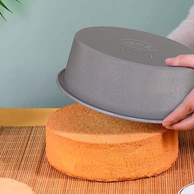 Silicone 9 inch Round Cake Pan, 9" Silicone Cake Molds for Baking, 9 in Baking Pan for Banana Cakes, Cheesecakes