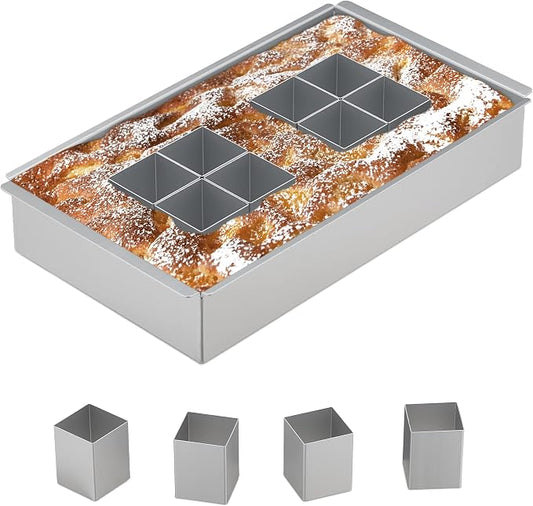 Relaxdays Number & Letter Aluminium Adjustable Cake Tin, 31.5 x 18 cm, Number Baking Mould, Silver by Relaxdays