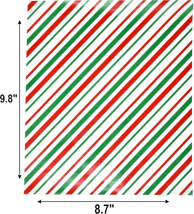 Gift Boutique 120 Sheets Christmas Wax Paper Parchment Paper | Cookie Food Liners Colored Candy Wax Baking Grease Proof Holiday Wrapping Papers for Gifts - Image 2