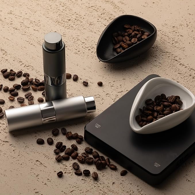 Coffee Bean Dosing Cup with 20ML Spray Bottle, Coffee Measuring Cups & Espresso Bean Spritzer Kit