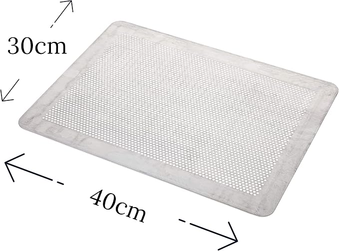 Mali's 43034 – Perforated Flat Aluminium Baking Tray without Edges 40 x 30 cm, Thickness 1.5 mm - Image 3