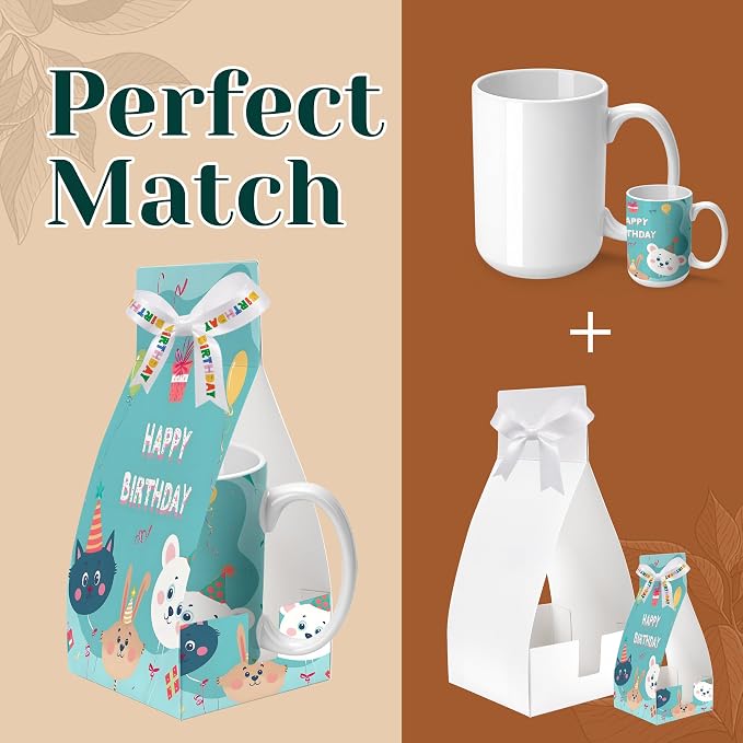 Joyclub Sublimation Mugs Blank 15 oz Coffee Mugs Bulk White Ceramic Cups with Handle Tazas Para Sublimar for Coffee Latte Tea Milk Soup DIY Gifts - Image 6