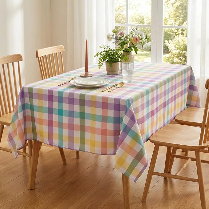 Urban Villa Tablecloth Cotton Tabletop 52x70 (4-6 Seats) Easter Checks - Image 7