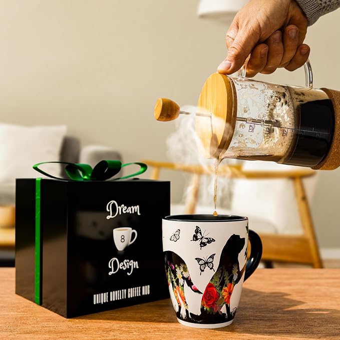 Color Changing Dog Coffee Mug 12OZ - Ceramic Heat Sensitive Cup Hot Cocoa Tea Milk Mugs Hot Drinks and beverages Unique Beautiful Holiday Christmas gift Idea for Dog lovers Furparent women mom grandma - Image 5