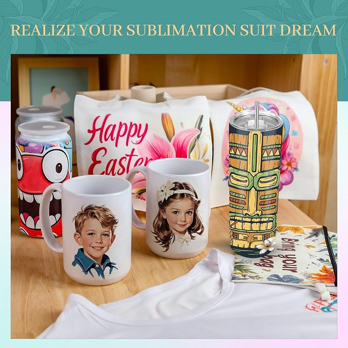 Joyclub 1 Set Sublimation Mugs Blank 15 oz Coffee Mugs Bulk White Ceramic Cups with Handle Tazas Para Sublimar for Coffee Latte Tea Milk Soup DIY Gifts - Image 7
