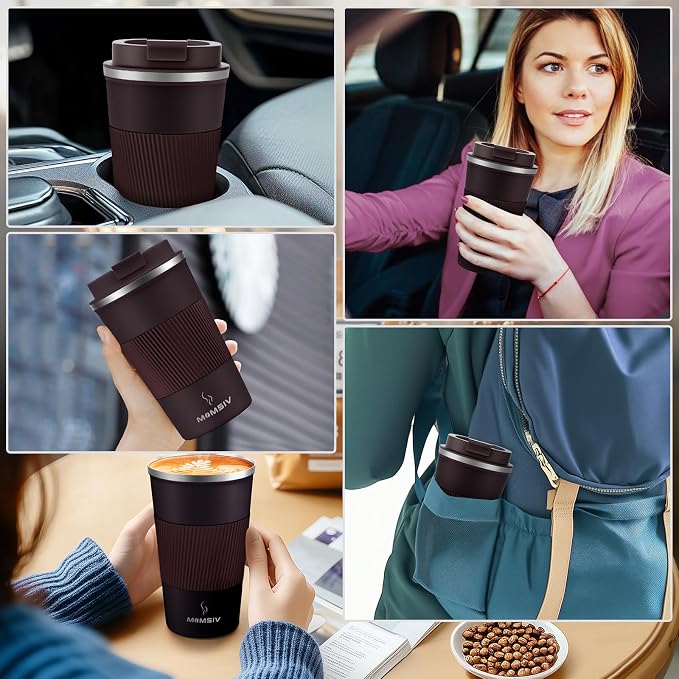 MOMSIV 17oz Travel Coffee Mug, Insulated Coffee Cup with Leakproof Lid | 6-Hour Heat Retention, 360°Leak proof, Vacuum Stainless Steel Double Walled, BPA-free, Reusable And To Go Coffee Mug - Image 7