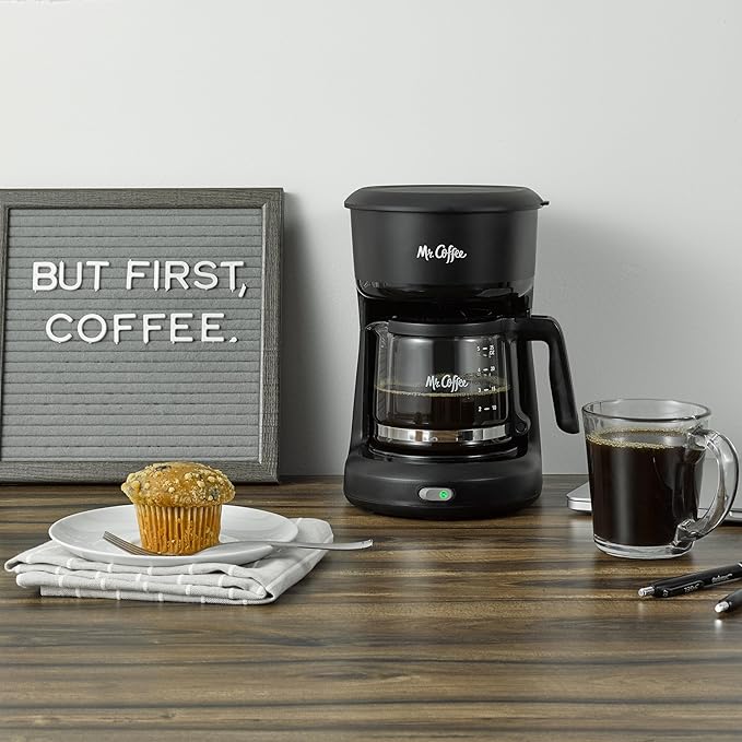 Mr. Coffee® 5-Cup Mini Brew Switch Coffee Maker, Black - Image 6