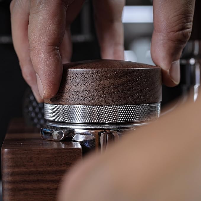 Breville Espresso Machine Accessories Kit 54mm Walnut Naked Portafilter, Calibrated Tamper, Tamping Station, Distributor & Puck Screens Espresso Set for Barista Express, Pro, Touch, Bambino