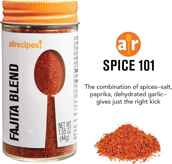 Allrecipes Taste of Mexico (Cilantro, Ground Cumin, Fajita Blend) in Glass Jars with Removable Sifter Caps for Sprinkling, Set of 3 - Image 2