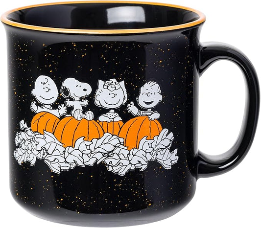 Silver Buffalo Peanuts Halloween Costumes, Ceramic Camper Mug, 20oz | Charlie Brown, Snoopy, Woodstock, Lucy and Linus, 0.59 Liters by SilverBuffalo