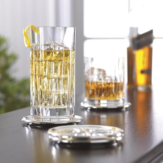 Reed & Barton Soho Crystal 4Pc Iced Beverage Glass Set, 5.90 LB, Clear - Image 3