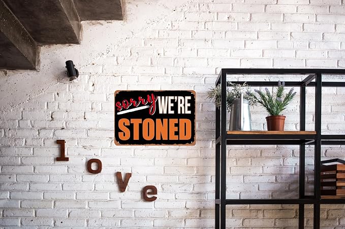 Fun Decorative Sign - Vintage Metal Tin Wall Art for the Man Den, Bar, Dorm or Garage - 420 Style Room Decor, 8x12 Inch - Image 4