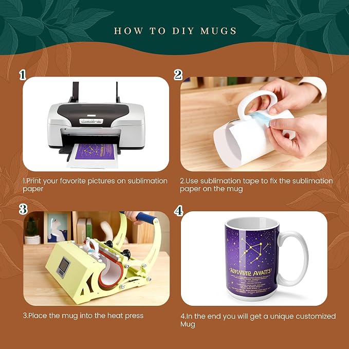 Joyclub Sublimation Mugs Blank 15 oz Coffee Mugs Bulk White Ceramic Cups with Handle Tazas Para Sublimar for Coffee Latte Tea Milk Soup DIY Gifts - Image 4